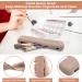 Hydream 2Pack Makeup Brush Holder Travel Case - Pink Khaki | Portable, Waterproof Silicone Cosmetic Brushes Organizer with Magnetic Closure - for Travel - Buy Online on GoSupps.com
