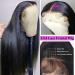 Fynokeh 30 Inch Straight Lace Front Human Hair Wig | 13x4 HD Transparent Lace | Glueless Brazilian Virgin Hair | 220% Density | Pre Plucked with Baby Hairline | For Black Women - Buy Online on GoSupps.com