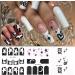 French Tip Nail Art Stickers - 24 Colorful Water Decals for DIY Manicure | Cute Heart & Star Designs for Women & Girls - Buy Online on GoSupps.com