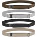 Hipsy Ellies Women's Wide Elastic & Adjustable Running Headband Multi Pack (Wide Taupe/Black/Silver/Brown 4pk)