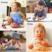 Shop Kaaviyo Waterproof Floral Baby Bibs & Painting Aprons for Kids 1-6 Years | Pink & White Leaf Design - Buy Online on GoSupps.com