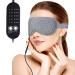 ingeware Heated Eye Mask for Dry Eyes  USB Electric Heating Eye Mask Eye Heating Pad with Temperature & Timer Control Warm Eye Compress for Blepharitis  Dry Eyes  MGD  Puffiness (Light Grey)