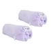 Noughty 97% Natural Purple Microfibre Hair Towel Quickly Absorbs Moisture Reduces Breakage Combats Frizz Purple Duo 2 Purple