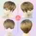Short Hair Pixie Cut Wig | Natural Black Synthetic Wigs for Women | Cute Short Pixie with Bangs | Straight Slight Layered Wavy | R2/30# Ombre - Buy Online on GoSupps.com