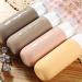 Gemice Portable Travel Bottle 4 Pack Silicone Travel Containers Set LeakProof Refillable Squeezable for Lotion Liquid Shampoos Soap and Toiletries (90ml) Apricot - Buy Online on GoSupps.com