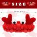 XNHIU Cute Crab Plush Headband Face Wash Headband Animal Makeup Headbands Christmas Hair Accessories for Halloween Christmas Party - Buy Online on GoSupps.com