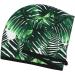 Tropical Palm Banana Leaves Coral Velvet Hair Cap with Buttons - Dry Curly Long & Thick Hair Anti Frizz Black - Buy Online on GoSupps.com
