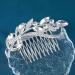 Yheakne Crystal Wedding Hair Comb Silver Rhinestone Hair Comb Barrette Bling Bridal Hair Clips Headpieces Decorative Head Comb Headwear Cz Hair Piece Sparkle Bride Hair Accessories for Women and Girls - Buy Online on GoSupps.com