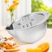 Abizarch Rice Strainer 304 Stainless Steel Rice Washer Strainer Bowl 2 in 1 Rice Washer with Side Drainer Sturdy Enduring Rice Strainer for Cleaning Fruits Vegetables Beans ZHAZHAMO(1 Silver) 1 Silver - Buy Online on GoSupps.com