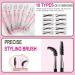 YFulfill Eyebrow Stamp Stencil Kit for Filling and Shaping Smudge-Proof 10 Reusable Stencils Long Lasting Waterproof for Perfect Brow (Dark Brown) - Buy Online on GoSupps.com