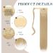 FESHFEN Straight Wrap Around Ponytail Extension 24 Synthetic Hair Piece - Pale Golden Blonde & Bleach Blonde (24/613#) - Buy Online on GoSupps.com