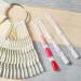 150Pcs Nail Swatch Sticks with Metal Split Ring - Beige Color Display for Nail Art Practice and False Nail Samples - Buy Online on GoSupps.com