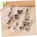 Milisten 5 Pcs Professional Baking Supplies Heart Shaped Molds Stainless Steel Baking Molds Musical Instrument Molds Musibi Molds Cookie Molds Biscuit Cake Fruit Set medium Silver - Buy Online on GoSupps.com