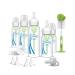Dr. Brown s Natural Flow  Anti-Colic Options+  Narrow Baby Bottle Gift Set  Newborn Essentials with Baby Bottle Brush and 100% Silicone HappyPaci  Pacifier Newborn Essentials Gift Set