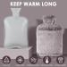 BOLEi 2L Hot Water Bottle with Luxury Faux Fur Cover - Leakproof & Large | Ideal for Pain Relief & Warmth | Brown - Buy Online on GoSupps.com
