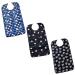HACLEN 3 Pack Adult Bibs for Elderly Women Waterproof Feeding Bibs Bibs for Eating Clothing Protector with Crumb Catcher 1