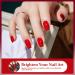 DouborQ Red Nail Polish Long-lasting Nail Art Varnish (01) Rose Red-01 - Buy Online on GoSupps.com