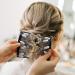 Stretchy Slides Magic Hair Combs 2Ps Hair Combs Slides for Women Magic Elastic Beaded Hair Comb Slides Double Sided Clips Hair Comb for Women DIY Square Insert Comb Hair Styling Tool(Black White - Buy Online on GoSupps.com