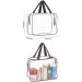 Travel-friendly 3-Piece Clear Makeup Bags Set - TSA Approved, Waterproof, Transparent PVC - Black - Buy Online on GoSupps.com