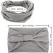 MapofBeauty 9 Inch/24 cm Thick Wide Headbands Cotton Knotted Elastic Hair Band Head Wrap Non slip Fashion Yoga Sports Accessories (Black/White/Grey/Brown) - Buy Online on GoSupps.com
