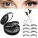 4 Pairs Magnetic Eyelashes Reusable Magnetic Lashes Magnetic Eyelashes Natural Look Magnetic Eyelashes without Eyeliner Magnetic Eyelashes with Applicator 3D Magnetic Eyelash Set No Glue Required
