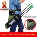 Samick Sports Archery Arrow Quiver - Adjustable Waist Hanged Quiver - 3 Arrow Tubes - Green, Right-Handed - Buy Online on GoSupps.com