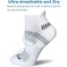 BERING Women's Performance Athletic Ankle Running Socks (6 Pack) - White, Size 9-11 - Buy Online on GoSupps.com