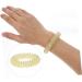 Buy Combined Acupressure Bracelet & Finger Massage Ring - Spiked Sensory Wrist Tools - Chinese Style Gold Metal Massage Rings Set - Buy Online on GoSupps.com