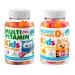 DR. MORITZ Kids Multivitamin Gummies and Vitamin D Gummies for Kids & Adults