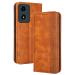 RankOne Flip Leather Case Cover for Motorola Moto G04S / G04 / G24 / G24 Power (6.5" Inches) Brown Motorola Moto G04S Brown