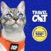 Reflective Travel Cat Harness and Leash Set - Lightweight & Breathable - Snug Fit for True Adventurers - Strong Snap Clip - Large Grey - Buy Online on GoSupps.com