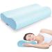 Anvo Memory Foam Pillow Neck Contour Cervical Orthopedic FIRM Pillow for Sleeping Side Back Stomach Sleeper Ergonomic Design for Neck and Shoulder Pain Relief - FIRM - Standard 24 x 13.4 x 4.7 inches