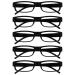 The Reading Glasses CompanyThe Reading Glasses Company Black Value 5 Pack Lightweight Men Women RRRRR32-1 +1.50