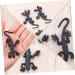 Shop Healeved 10-Pack Halloween Simulation Gecko Toys | Mini Black Gecko Models for April Fools & Creepy Halloween Decor - 3.5x8cm - Buy Online on GoSupps.com
