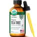 UpNature Organic Tea Tree Oil - 100% Pure Tea Tree Essential Oil for Skin Toenail & Hair 2oz Organic Tea Tree 2.00 Fl Oz (Pack of 1)