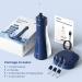 Water Flosser for Sensitive Teeth, Braces - Cordless, 3 Modes, 4 Tips - Travel Oral Irrigator - IPX7 Waterproof - Blue - Buy Online on GoSupps.com
