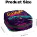 Retro Neon Sanitary Napkin Storage Bag - Stylish & Portable for Menstrual Cups & First Period Essentials - Buy Online on GoSupps.com