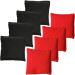 JMEXSUSS Weather Resistant Cornhole Bags - Set of 8 Regulation Professional Corn Hole Bags in Black/Red with Tote Bag - Buy Online on GoSupps.com