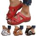 JWSVBF Orthotic Sandals for Women - Bunion Wide Width Low Heel Black Beach Slippers - Buy Online on GoSupps.com