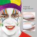 Clown White Face Paint Makeup Kit - Professional 100g Foundation Cream for Halloween & Special Effects - Includes Brush & Sponge - Buy Online on GoSupps.com