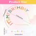 WY LIGHTING LEVEL Happy Birthday Headband Rainbow It's My Birthday Tiara Sash Crown Headpiece Set Princess Birthday Crown Decorations Cute Birthday Tiaras Crown for Women Girl Party Accessories - Buy Online on GoSupps.com