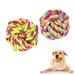 Vivifying Dog Rope Ball 2 Pack Braided Cotton Chew Balls for Dogs Teeth Cleaning 2 Pack Dog Rope Ball