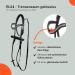 RL24 Real Leather Bridle for Horses | Funny HKM Wooden Horse Accessories | Black Bridle with Reins | Perfect Horse Toys for Children - Buy Online on GoSupps.com