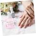 VINTORKY Nail Art Brush Cup Art Plate Crystal Glass Pink Square 5.70X5.40X5.40CM Pink - Buy Online on GoSupps.com