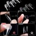 Shop NAGESTIPS Transparent Fake Nails - 420 Pcs Short Square Nail Tips Set | Full Cover | 12 Sizes for Professional Quality Manicures - Buy Online on GoSupps.com