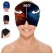 G.A.C.H. Headache Hat for Migraine Cold and Hot Therapy Migraine Relief Cap Eyes  Sinus  Stress Relief Headache Relief Tension and Puffy Eye Migraine Relief Products Face Mask Color Black