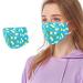 riou face mask with motif washable reusable mouth and nose protection scarf for women (D)