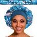 Satin Bonnet for Sleeping - 4 Pack Large Silk Bonnets for Black Women - Elastic Soft Band for Hair Care - Buy Online on GoSupps.com