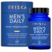 FRISKA Men s Daily Digestive Enzyme and Probiotics Supplement Natural Support for Male Digestive Health Bloating Gas Indigestion Relief Supports Gut Health Lactase and B-Vitamins 30 Capsules Mens Daily 30 Count (Pack of 1)