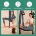 Leogreen Aerial Yoga Hammock - Heavy Duty Nylon Swing with 6 Handles Supports Up to 300kg Dark Gray - Buy Online on GoSupps.com